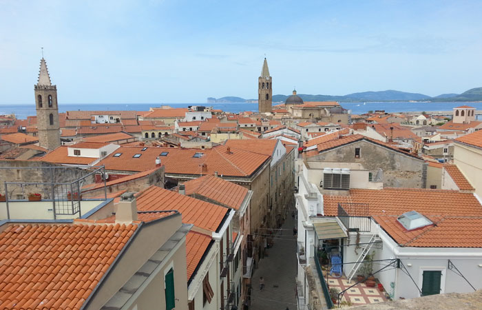 Vista di Alghero dall'alto